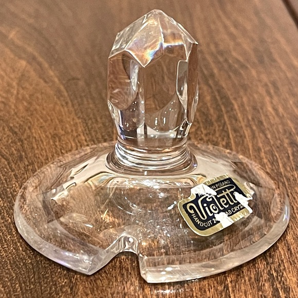 Vintage Violetta Polish Crystal Covered jam or mustard  jar - Picture 5 of 16